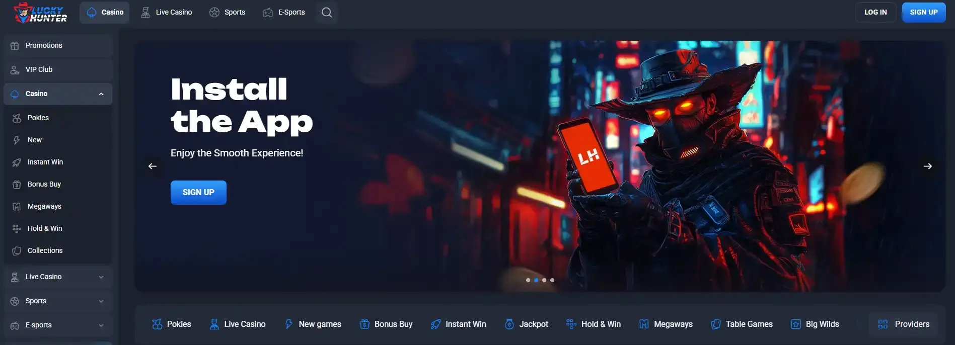 Current Trustpilot profile for Lucky Hunter Casino